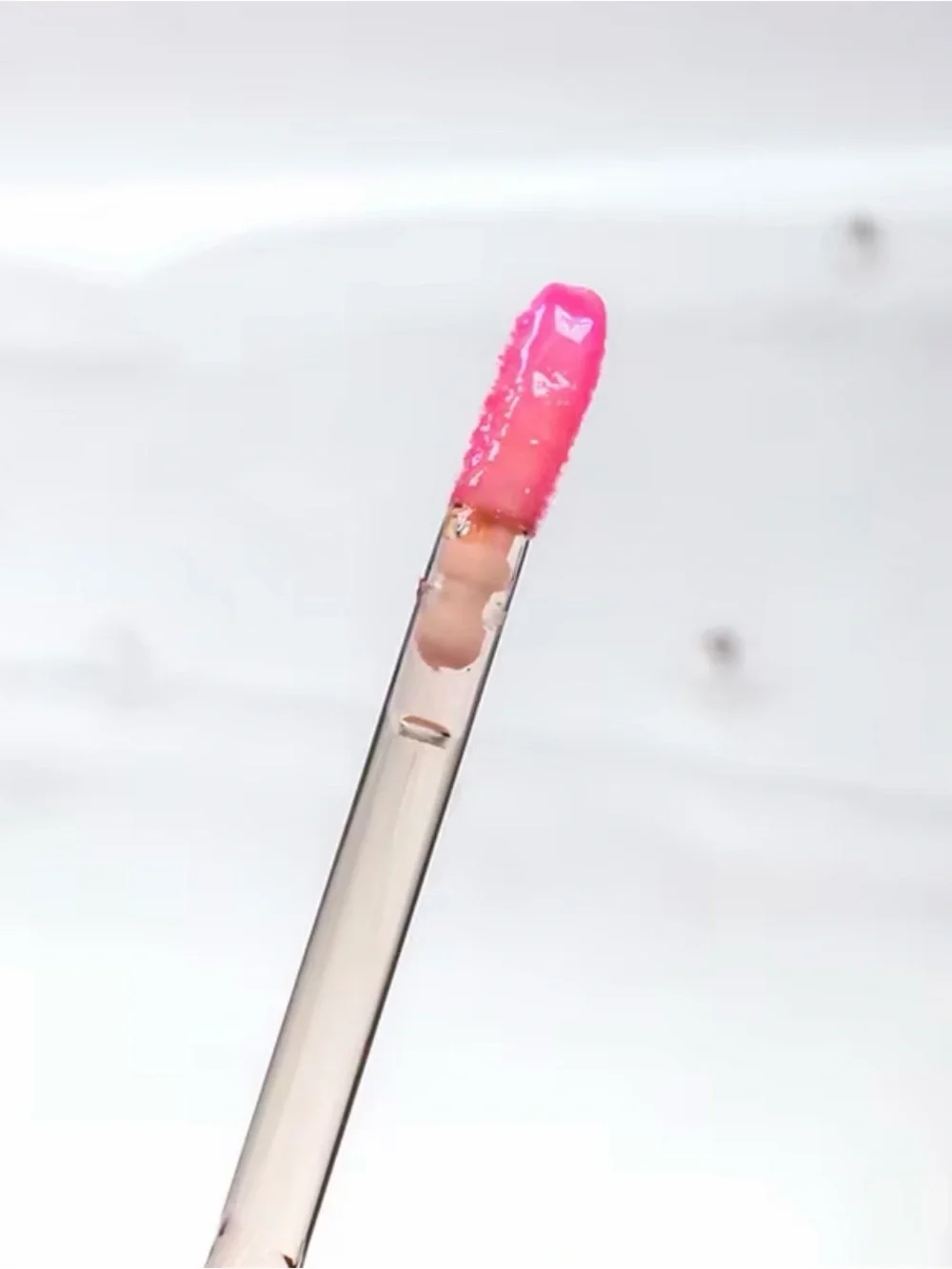 Shimmer Lip Gloss Trio — Pink, Blue & Green with Gold Flakes